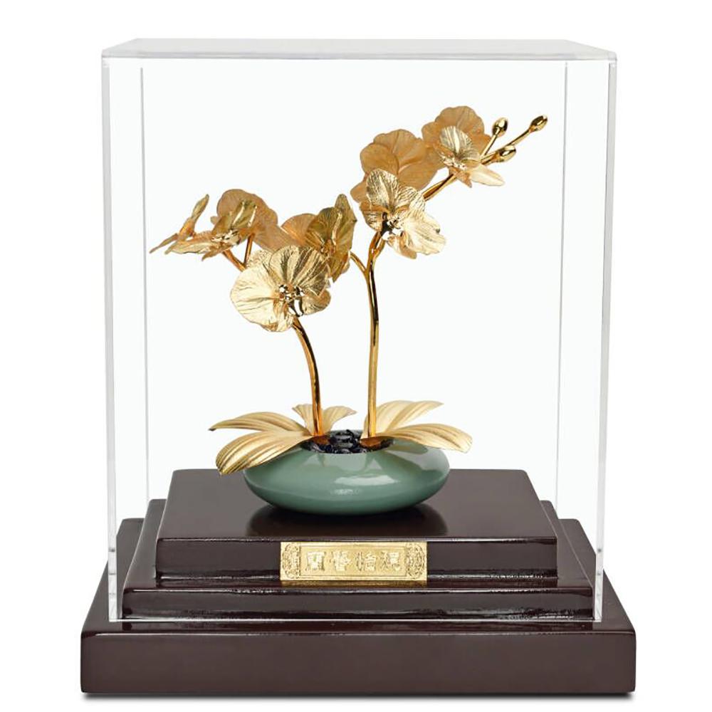 開運陶源】招財純金箔禮品【天賜良緣鳳凰于飛富貴吉祥】小櫥窗- ViVa