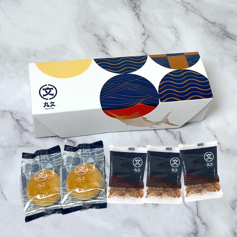 【丸文食品】旗魚鬆餅隨手包魚躍花間禮盒*2