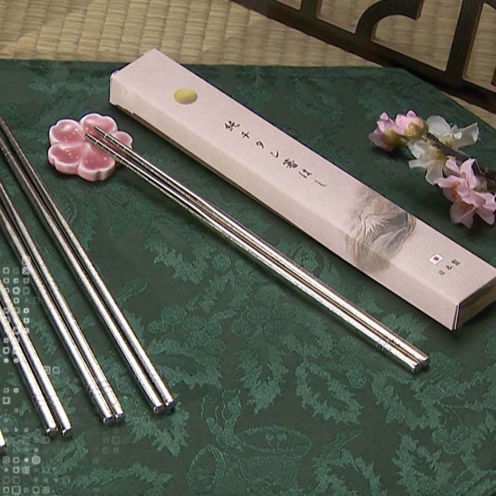 日本原裝純鈦無毒健康筷-小組