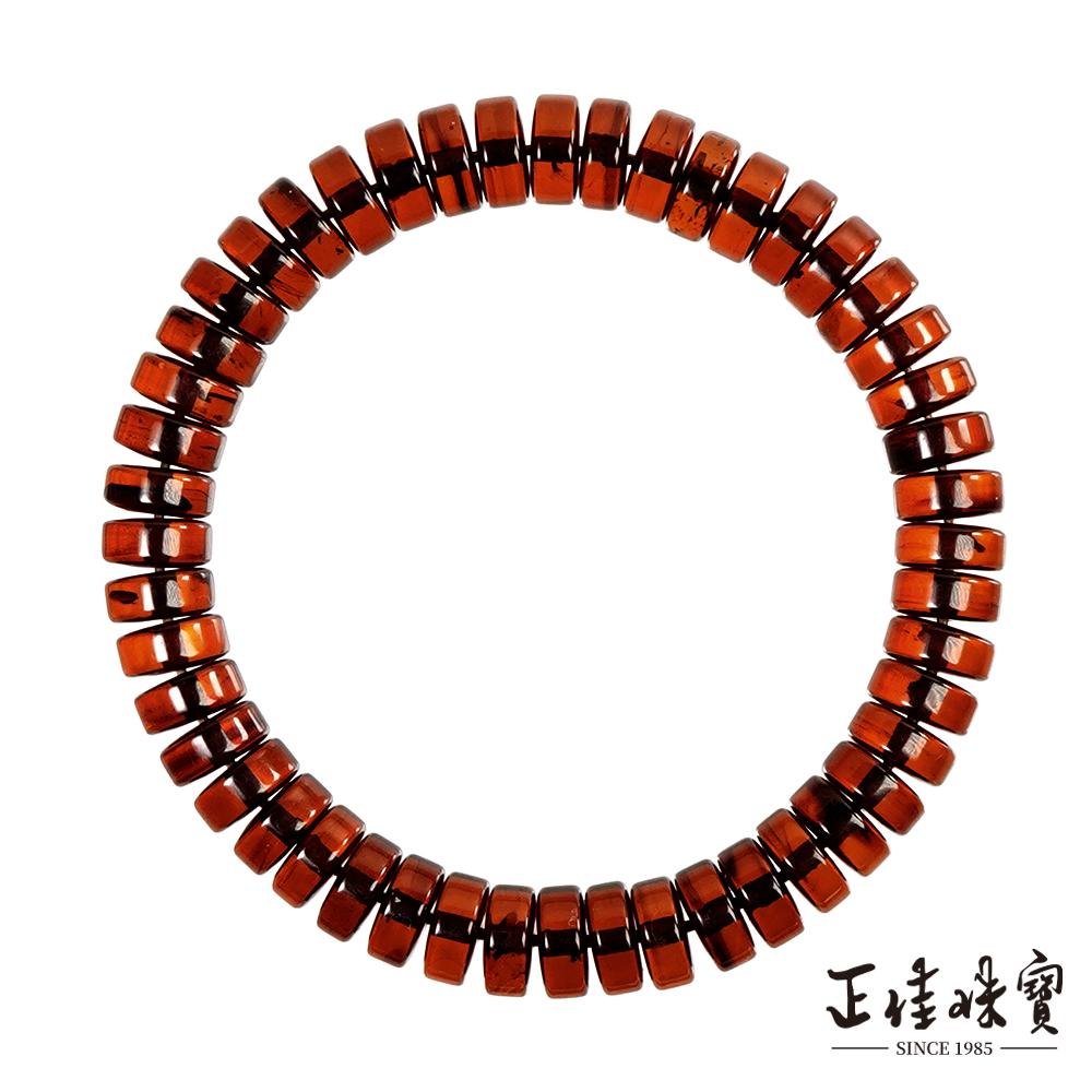 【正佳珠寶】琥珀血珀 頂級血珀藥片 8.5mm 琥珀血珀手珠