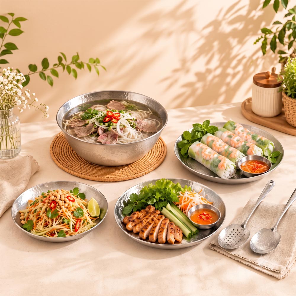 純鈦無毒抗腐餐具家宴組