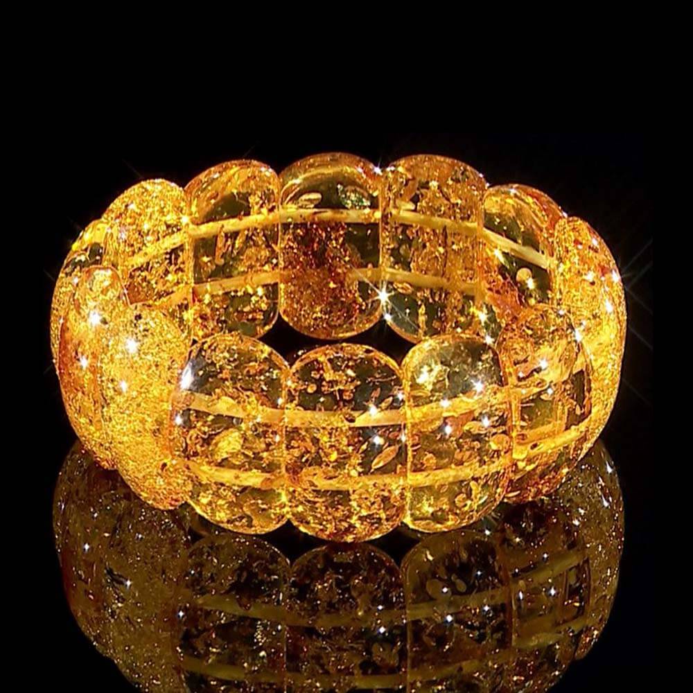 春天珠寶福財爆發金珀手排