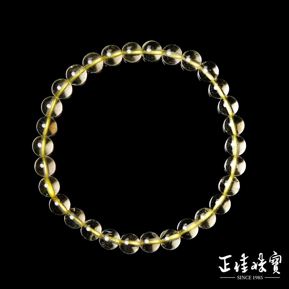 【正佳珠寶】利比亞黃金隕石 頂級高透體黃金隕 6-6.5mm 利比亞隕石手珠