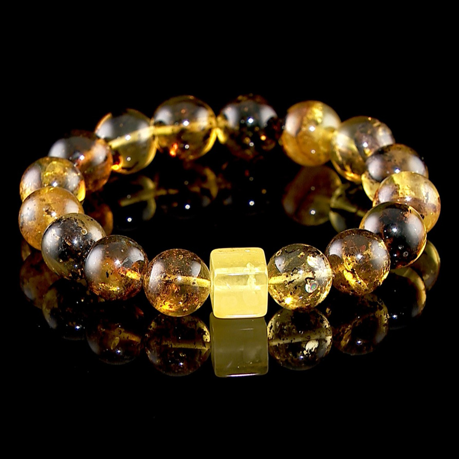 AF AMBER ART波蘭招財綠珀手珠