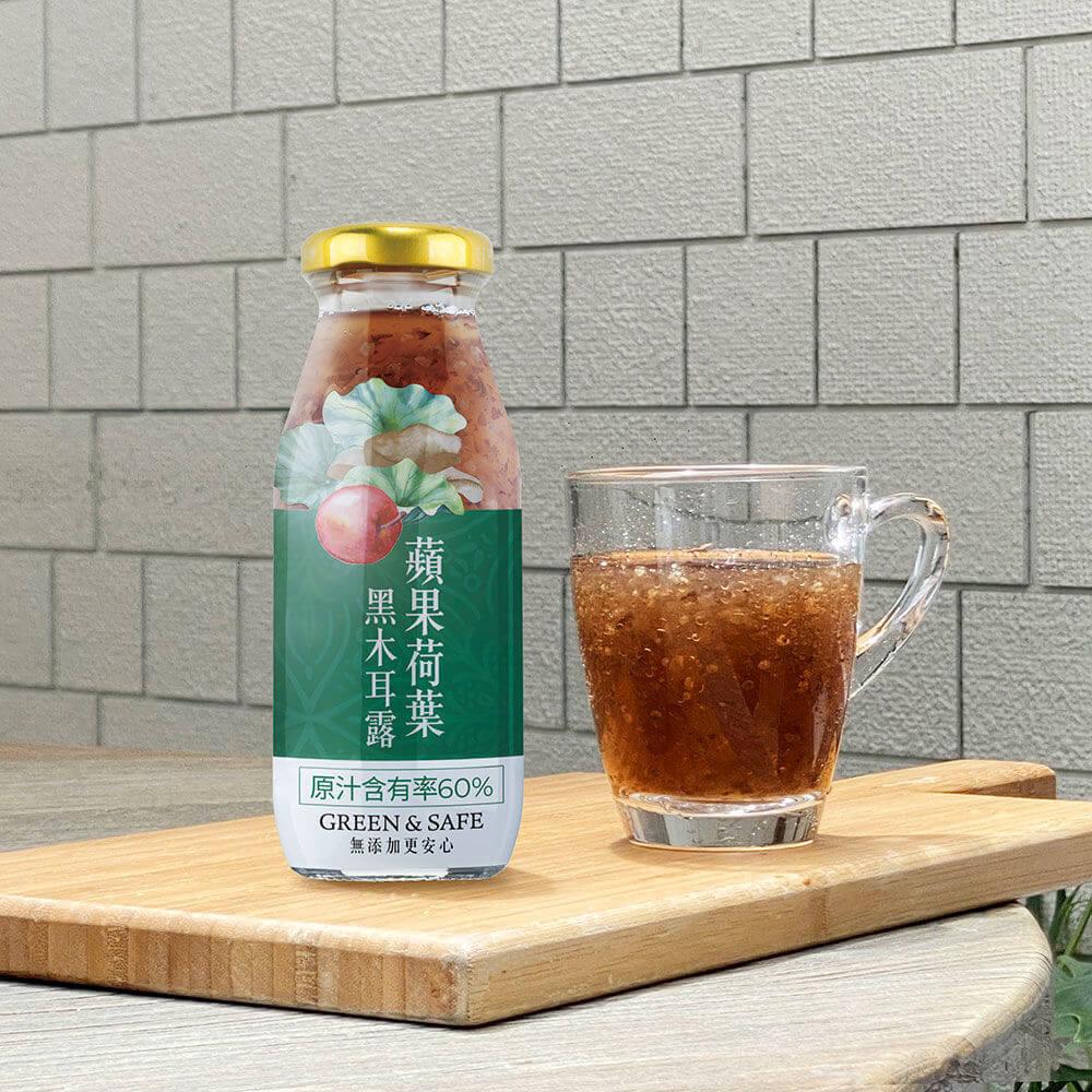 [GREEN&SAFE]蘋果荷葉黑木耳露 (24入組)